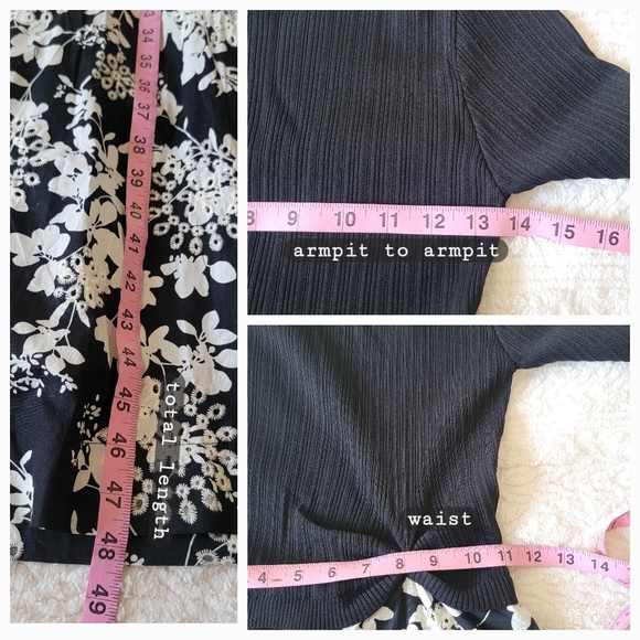 NEW En Saison Josephine Mixed Media Floral A-line Embroidered Modest Midi Dress - Picture 15 of 16